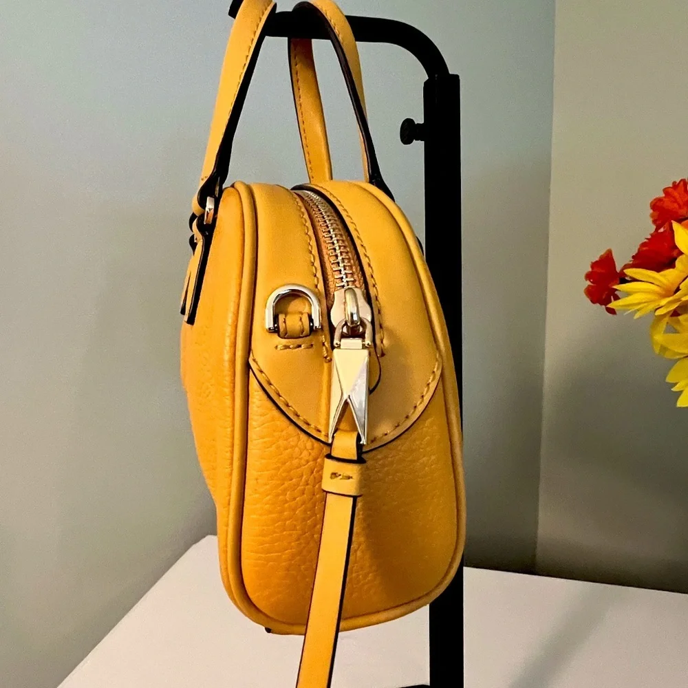 Michael Kors Yellow Leather Mini Dome Satchel NWOT
